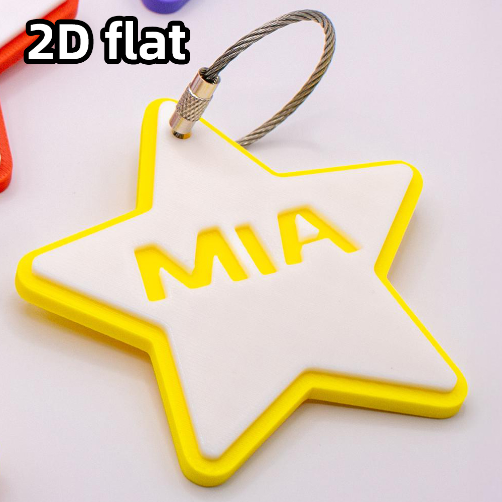 Laser Tag Set Kids - 1-teiliger personalisierter 3D-gedruckter Namens-Schlüsselanhänger mit Stern,