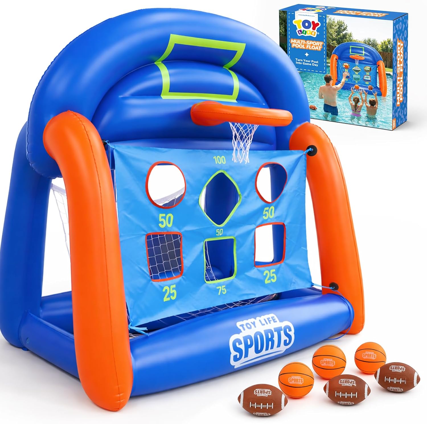 Kids Toys And Games - Aufblasbare Multi-Sport-Poolspiele für Kinder, Jugendliche und
