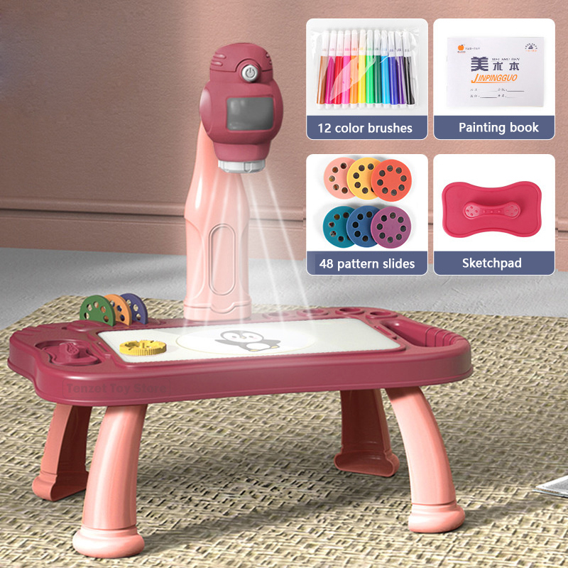 Learning Tablet Kids - Smart Projektor Kinder Malerei Tisch Set