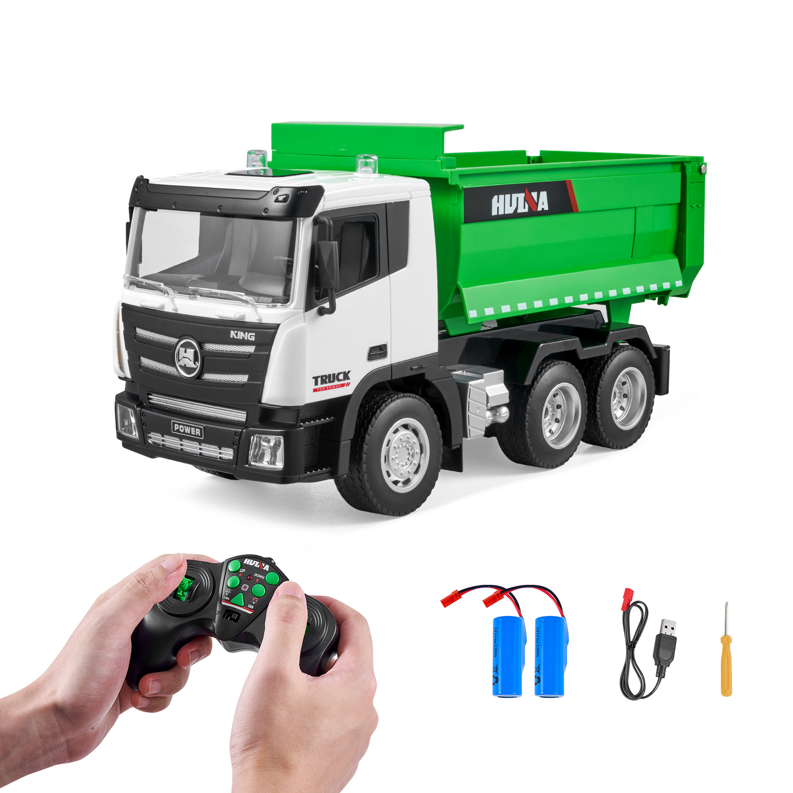 Kids Toys Channel - SucceBuy RC Muldenkipper, 9-Kanal-Fernmodellauto, Spielzeug, Bulldozer,