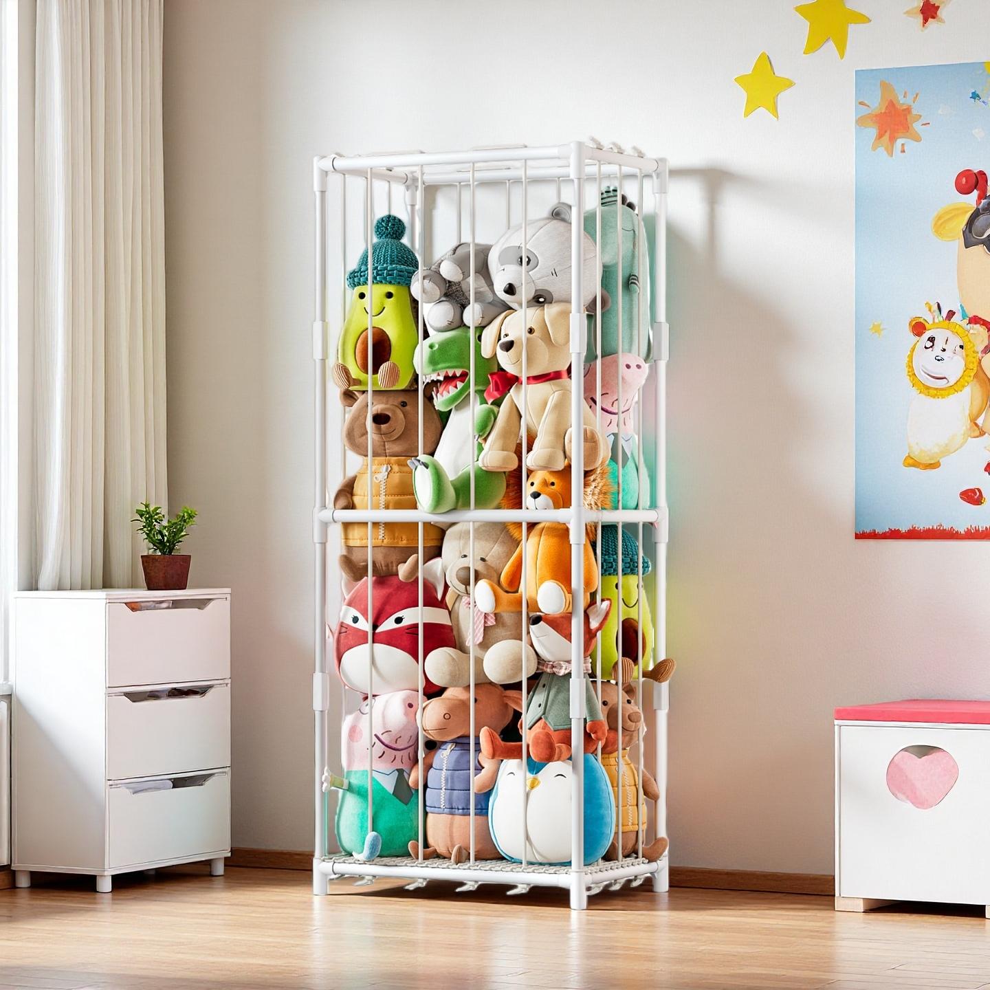 Vertikaler Stofftier-Aufbewahr – Kids Toys Animal Bewertung und Preis